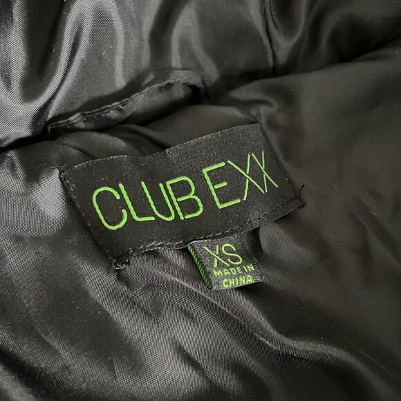 Dolls Kill Space Raid Silver Holographic Cropped Puffer Jacket with Hood (XS) - Picture 6 of 9